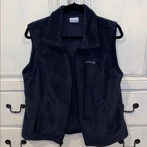 Columbia XL black Fleece Vest with Zipper Pockets